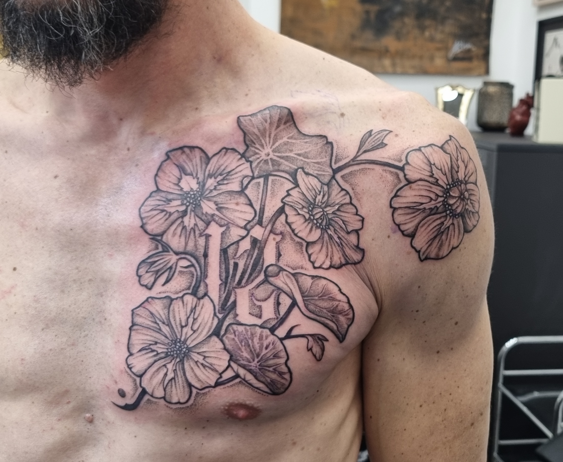 tatouage fleurs