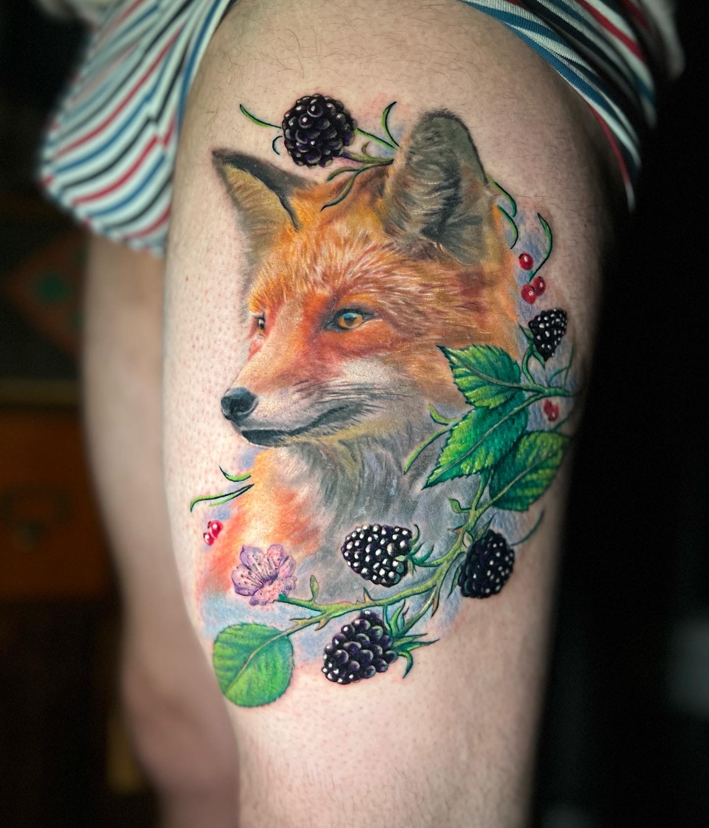 Tatouage réaliste couleurs